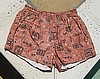 Vintage 50s Ethnic Print Cotton Swim Trunks M